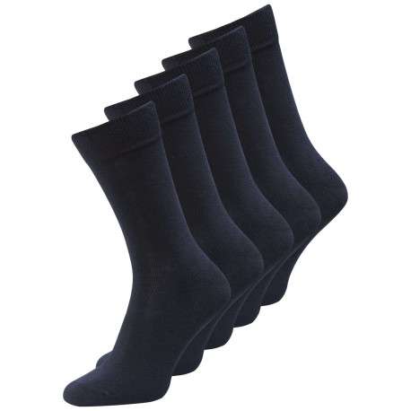 Lot de 5 paires de chaussettes hautes multicolores unies - Image 5