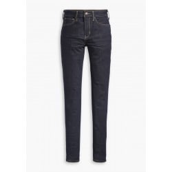 Jeans taille haute bleu