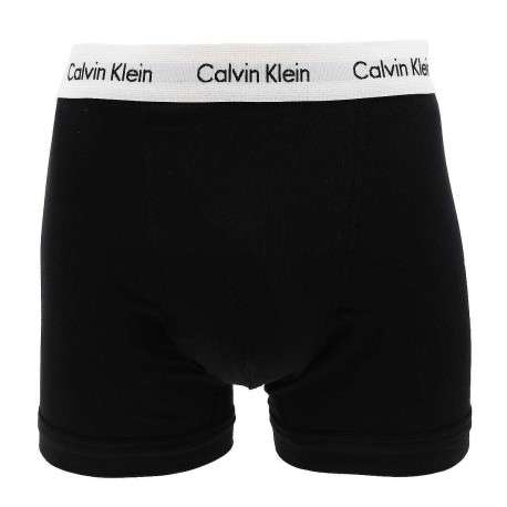 Lot de 3 Boxers classiques en coton gris unis coupe fermée avec ceinture blanche - Image 8