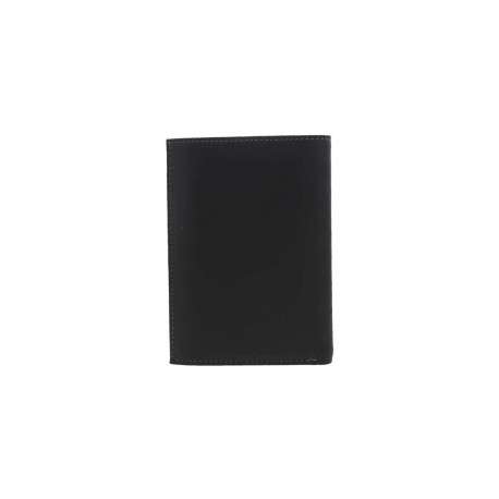 Portefeuille noir à rabat à emplacements pour carte et poche monnaie - Image 2