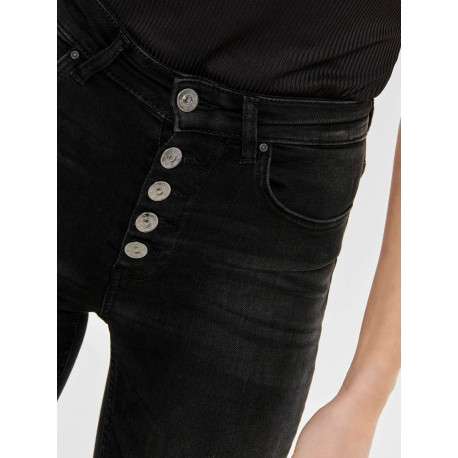 Jeans taille haute gris - Image 3