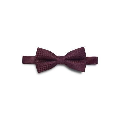 Nœud-papillon Colombia bordeaux avec imprimé petits carreaux all-over
