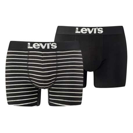 Lot de deux boxers noirs et à bande élastiquée brodée à la taille