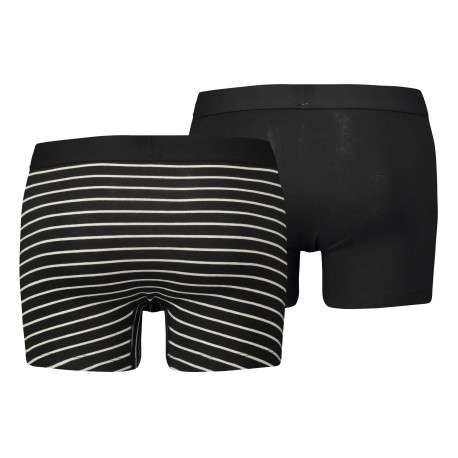 Lot de deux boxers noirs et à bande élastiquée brodée à la taille - Image 2