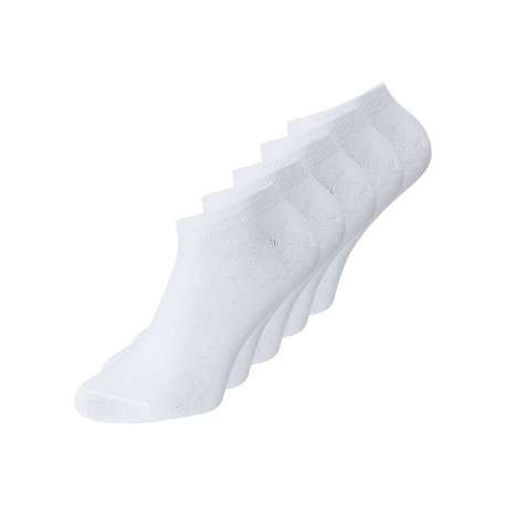 Lot de 5 paires de chaussettes blanches unies basses et identiques