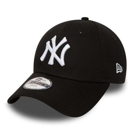 Casquette garçon noire unie à visière courbée et une fermeture strapback - Image 2