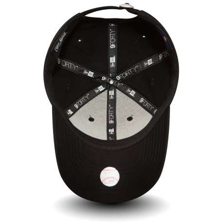 Casquette garçon noire unie à visière courbée et une fermeture strapback - Image 4