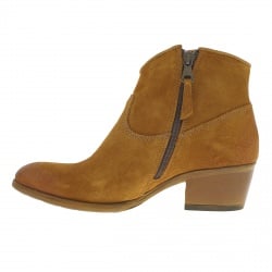 Bottines cuir souple femme