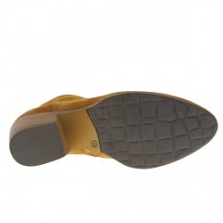 Bottines cuir souple femme