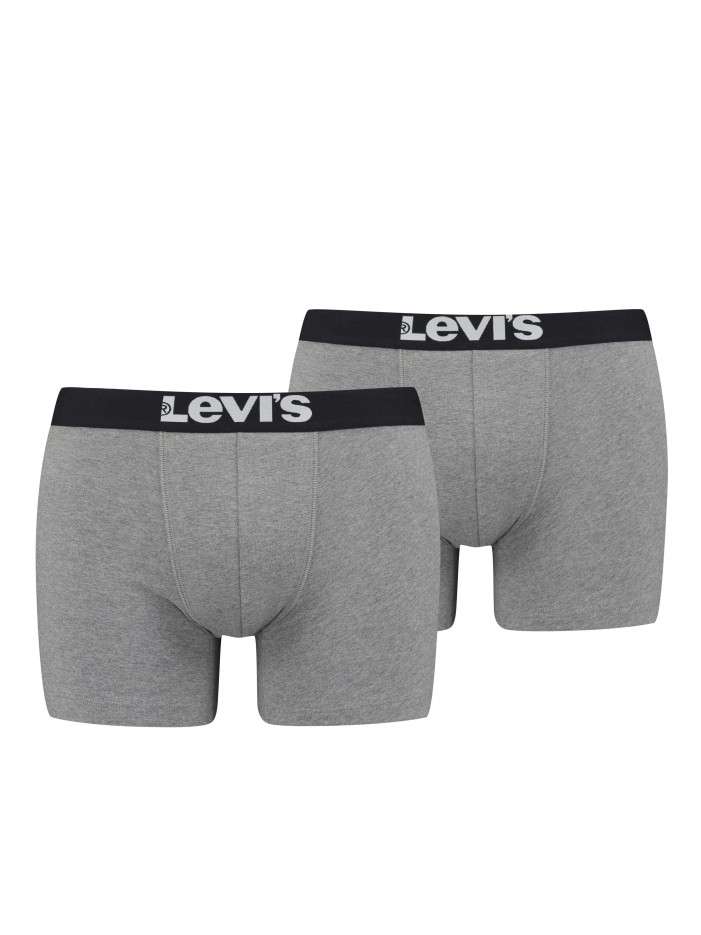 Lot de 2 boxers gris et à...