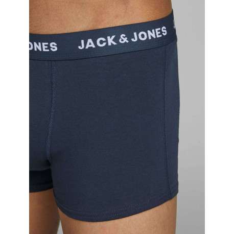 Lot de 3 Boxers en coton marine uni avec une coupe longue et nom iconique - Image 3