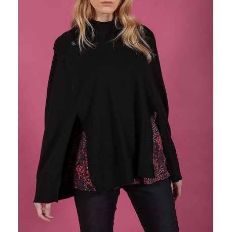 Pull femme BAT noir - Image 2
