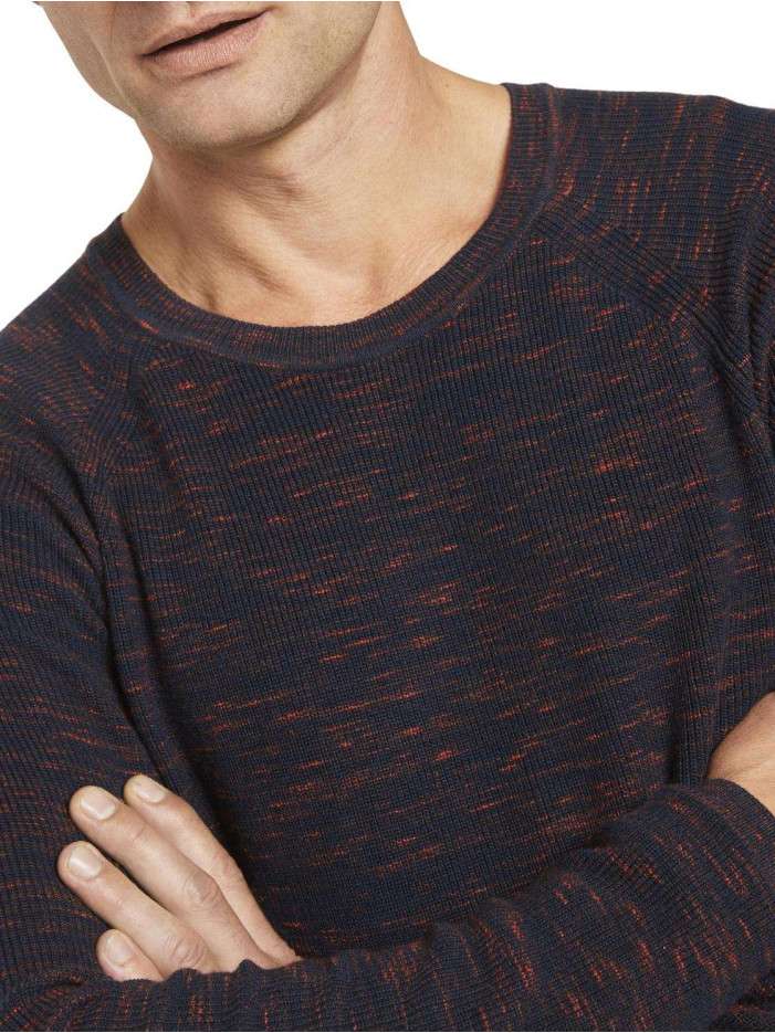 TOM TAILOR Pull-Over Homme - Tricot Confortable 100% Coton - Style Décontracté Moderne