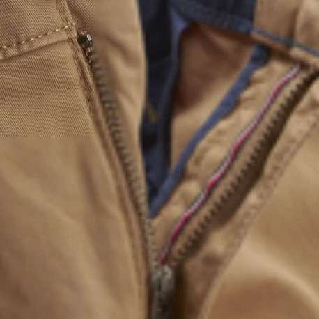 Pantalon Tommy Jeans Chino en coton stretch beige et des passants pour ceinture - Image 2