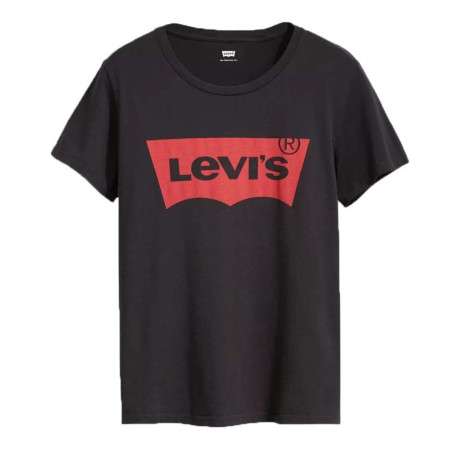 T-shirt manches courtes femme noir