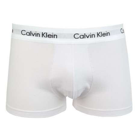 Lot de 3 Boxers en coton multicolores unis avec taille élastiquée et marque - Image 8