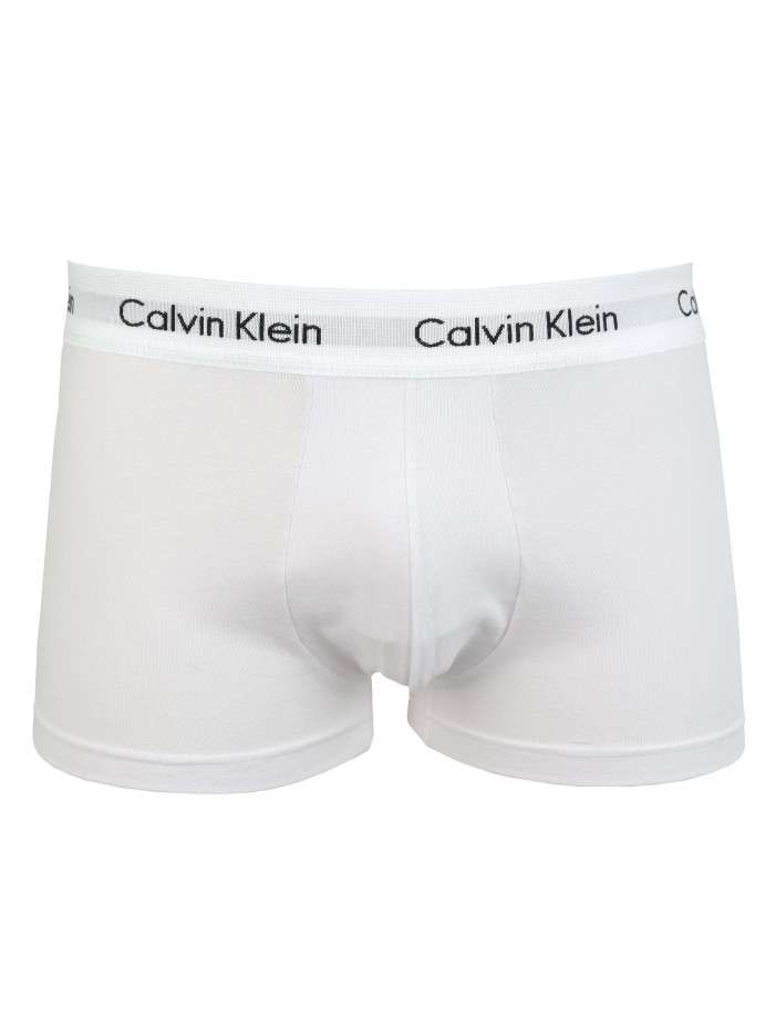Lot de 3 Boxers en coton multicolores unis avec taille élastiquée et marque - Image 8