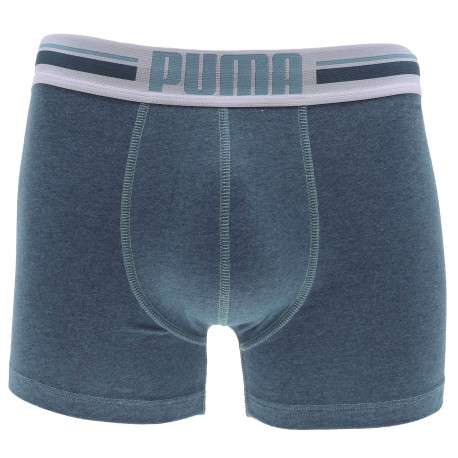Lot de 2 boxers Puma Basic en coton stretch bleu et marine - Image 2
