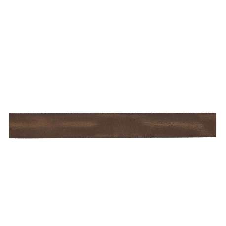 Ceinture marron en cuir avec effet d'usure et une boucle métallique argentée - Image 2