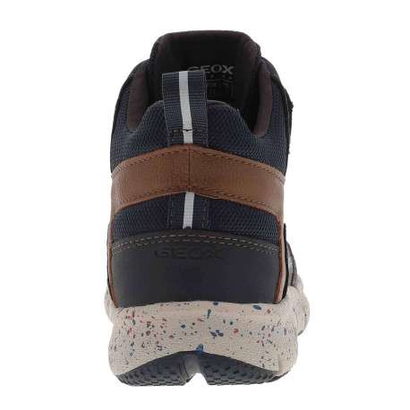 Baskets montantes garçon en cuir FLEXYPER marine - Image 3