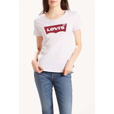 T-shirt femme droit uni blanc - Image 3