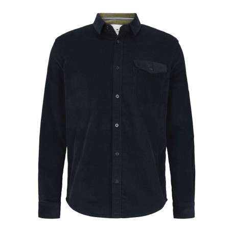 Pull col roulé homme bleu