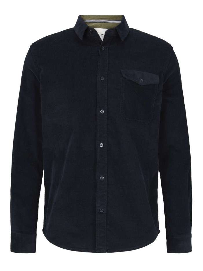 Pull col roulé homme bleu