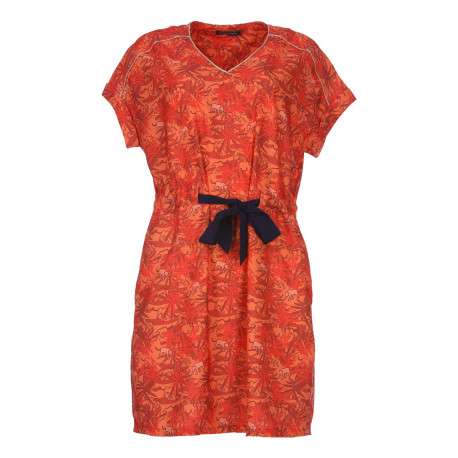 Robe rouge pour femme imprimé savane CACATOES