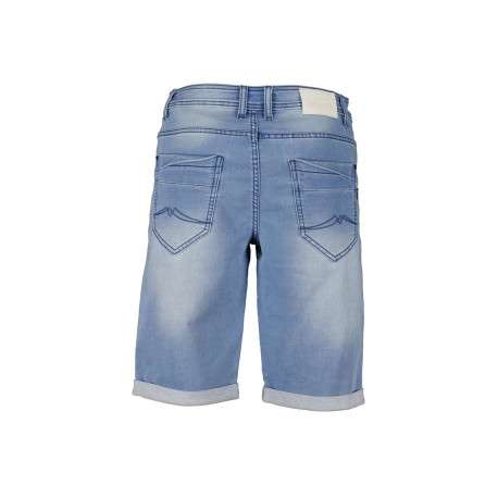 Short en jean effet délavé pour garçon stone en coton coupe droite - Image 2