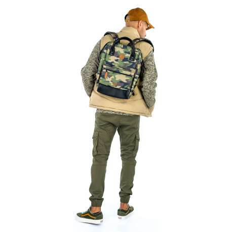 Pantalon cargo kaki uni avec une coupe ample resserré aux chevilles - Image 4