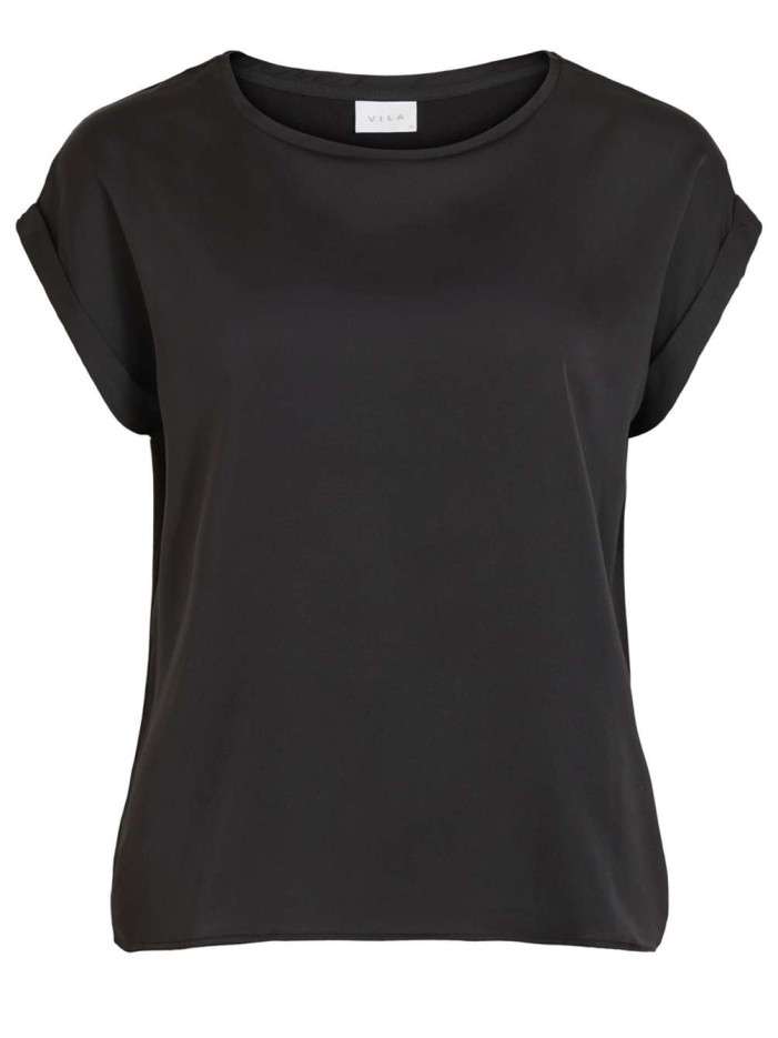 T-shirt noir pour femme en...