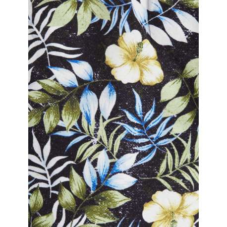 Maillot de bain imprimé floral pour garçon noir - Image 2