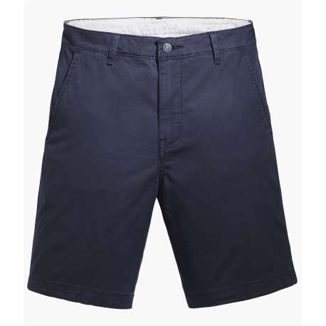 Short marine pour homme en coton coupe regular uni