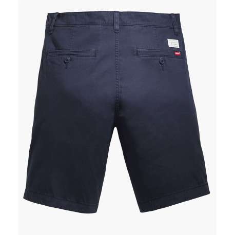 Short marine pour homme en coton coupe regular uni - Image 2