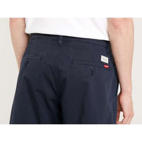 Short marine pour homme en coton coupe regular uni - Image 5