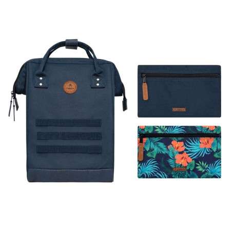 Sac à dos marine uni pour femme et à pochette interchangeable - Image 2
