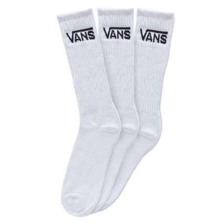Chaussettes blanches pour homme unies côtelées