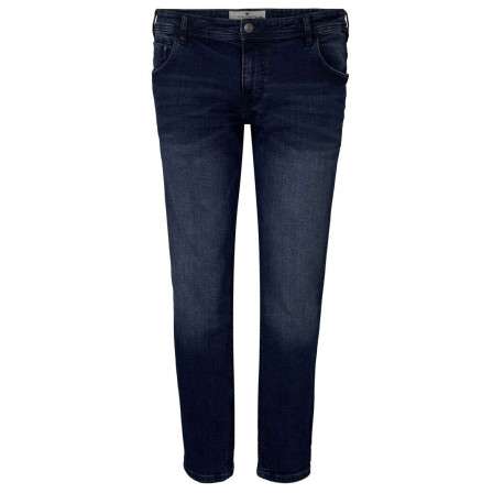 Pantalon indigo pour homme 100% coton effet délavé coupe slim