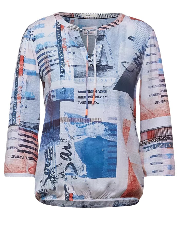 Blouse multicolore pour...