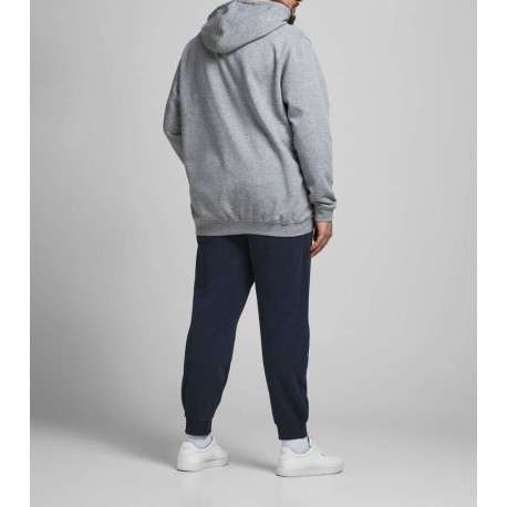 Jogging marine pour homme avec logo en coton coupe droite - Image 4
