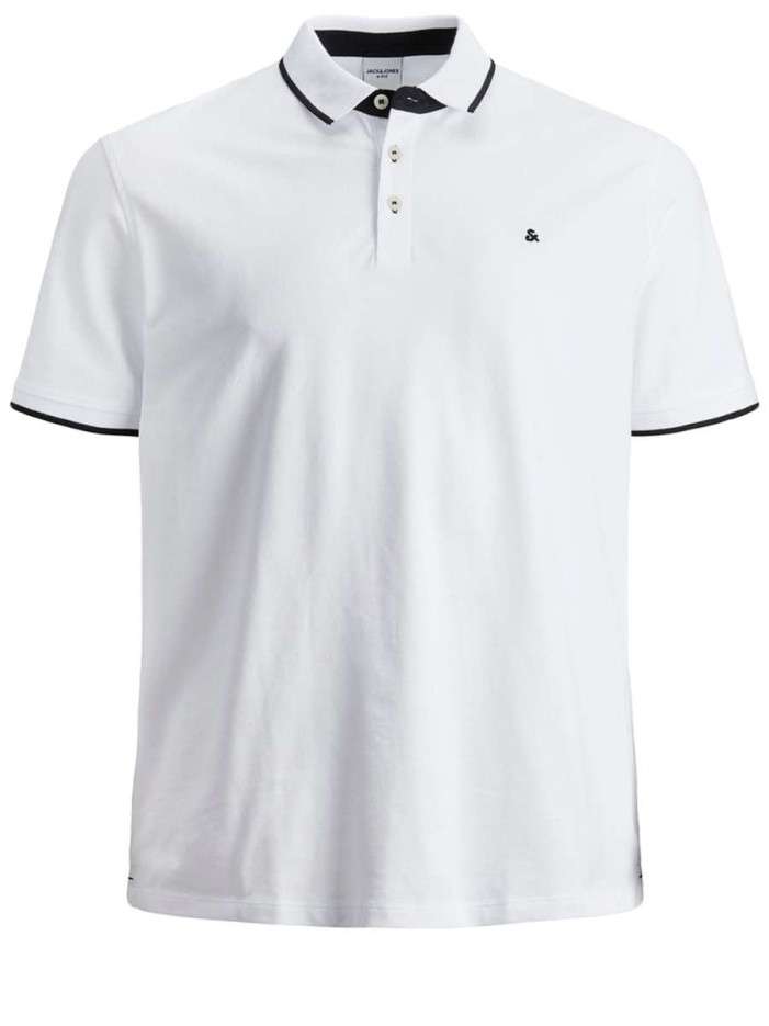 Polo blanc pour homme avec...