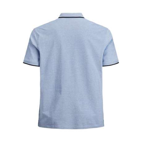 Polo ciel pour homme avec logo en coton coupe droite PAULOS - Image 2