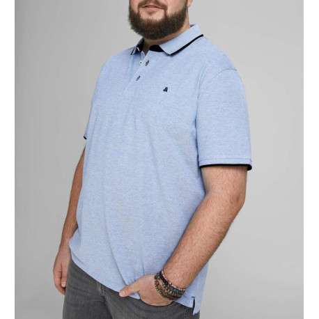 Polo ciel pour homme avec logo en coton coupe droite PAULOS - Image 3