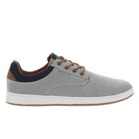 Baskets basses PACHIRA homme grises à lacets ronds et semelle plate