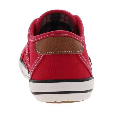Baskets basses mixte enfants en coton rouge - Image 3