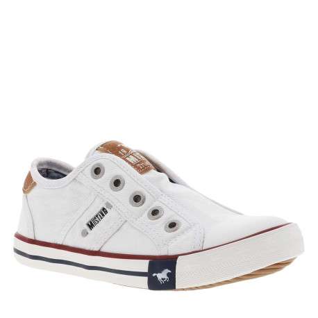 Baskets basses mixte enfants en coton blanc - Image 2