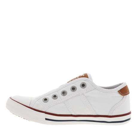 Baskets basses mixte enfants en coton blanc - Image 4