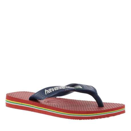 Tongs mixte enfant BRASIL LOGO rouge - Image 2