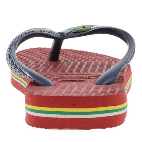 Tongs mixte enfant BRASIL LOGO rouge - Image 3