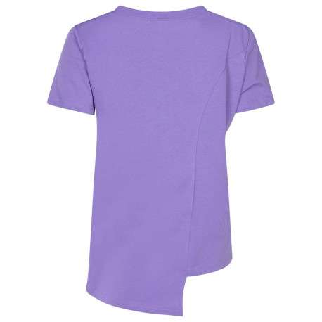 T-shirt violet pour femme en jersey coupe droite - Image 2